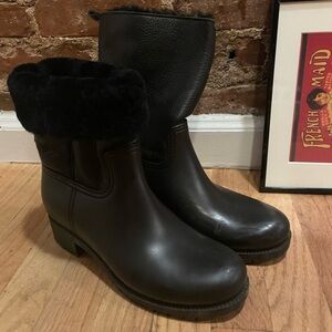 Black Leather Women's Boots